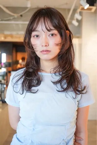 ミディアム パーマ カットモデル募集中/ 新潟駅前/aikoのヘアスタイル