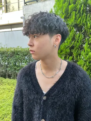 ショート パーマ メンズ 亀井隆汰/メンズ専門 パーマ/フェード可のヘアスタイル