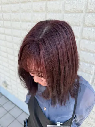 ミディアム カラー 大塚 しおりのヘアスタイル