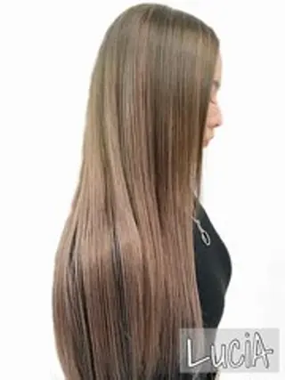 ロング ヘアアレンジ カラー エクステ¥5000 LuciAカラーのヘアスタイル