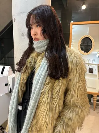 ロング オカモト ハルカのヘアスタイル