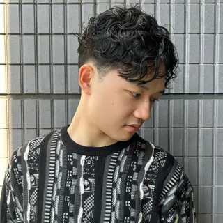 パーマ メンズ 横浜/🎨ハイトーン 🪽‪/さくらのヘアスタイル