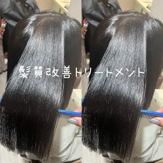 セミロング 今話題の艶髪矯正 美艶カラー/FUKAのヘアスタイル