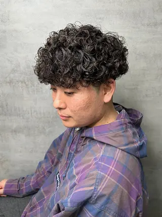 パーマ メンズ 静岡 / 毛流れ特化 /下居真大のヘアスタイル