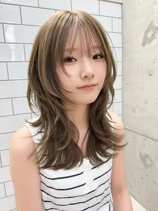 ロング カラー 神野 雅樹のヘアスタイル