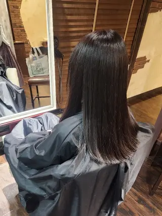 ロング Calbari 鎌田美歩のヘアスタイル
