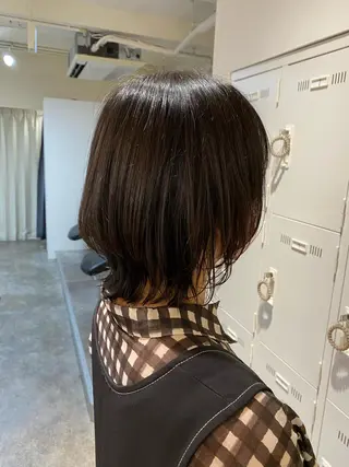 ミディアム カラー ヘアアレンジ ボブ /ニュアンス/ satomi🧸💖のヘアスタイル