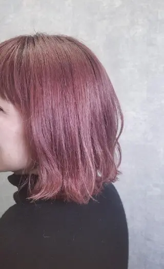 ミディアム カラー 石井 静のヘアスタイル