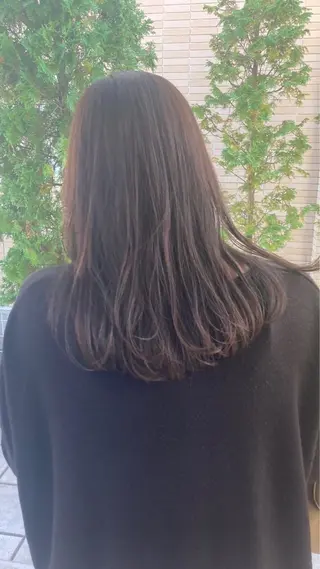 セミロング 金子 歩実のヘアスタイル