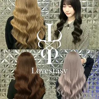 ヘアアレンジ ラブスタシー エクステ/カラーのヘアスタイル