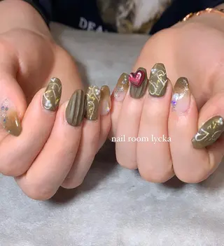 ネイル ネイルルームリッカ 𝐦𝐚𝐲𝐮のネイルデザイン