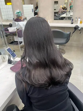 ロング カラー パーマ ヘアアレンジ メンズ キッズ 韓国系🇰🇷🩶 艶暗髪/MEIのヘアスタイル