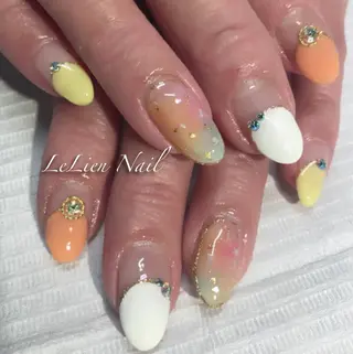ネイル モチの良さ◉ フィルインネイル♡のネイルデザイン