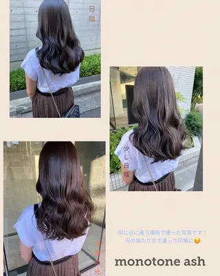 ロング ✨色持ちの良い艶 カラー✨蟹江真世のヘアスタイル