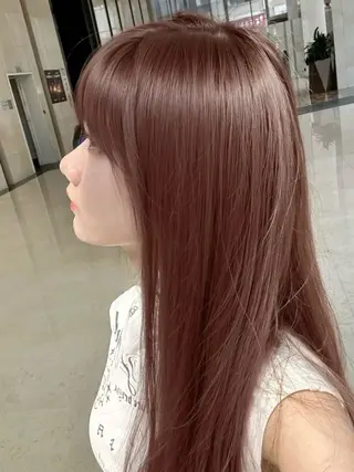 ロング カラー トレンド暖色ヘア🍒 miu🍒のヘアスタイル