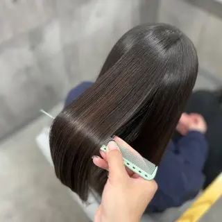 セミロング カラー パーマ 三宮/髪質改善/縮毛 矯正🎀MISAKIのヘアスタイル