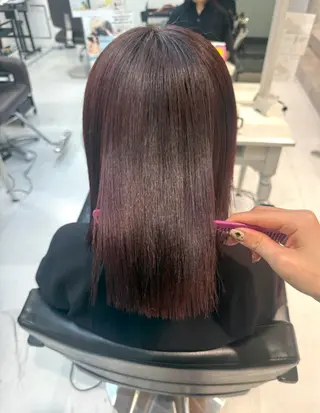 ミディアム 榎本 雪来のヘアスタイル