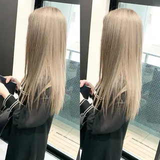 ロング カラー タニ ユウのヘアスタイル