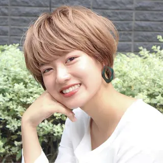 ショート 山野 稚奈のヘアスタイル