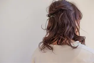 セミロング カラー ヘアアレンジ 店長福島成美/髪質 改善縮毛矯正/カラーのヘアスタイル
