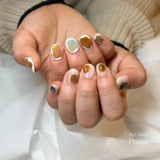 ミディアム ネイル SalonPrima 西院Nail&Eyeのネイルデザイン