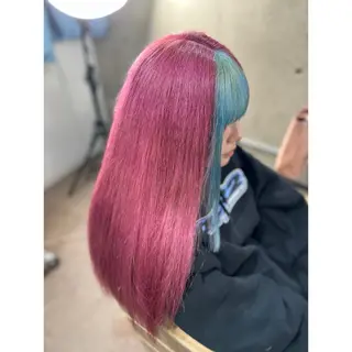ロング 人気1位🎀有名人も 通う🫅韓国髪専門○のヘアスタイル