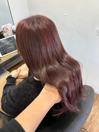 ロング カラー 藤間 帆乃夏（とうまほのかのヘアスタイル