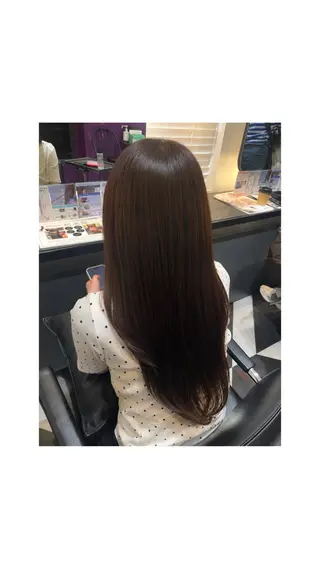 ロング カラー 𝐘𝐔𝐑𝐈𝐀 |人形町店🩶のヘアスタイル
