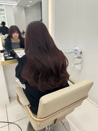 ロング カラー 天野 ひとみのヘアスタイル