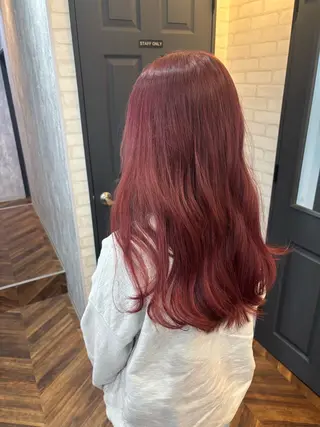 セミロング カラー 詩乃🎀ピンク 暖色系🫧レイヤーのヘアスタイル