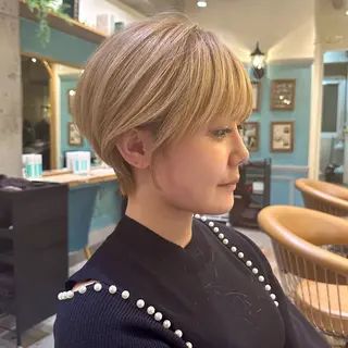 ショート 縮毛矯正/レイヤー taiga🧡のヘアスタイル