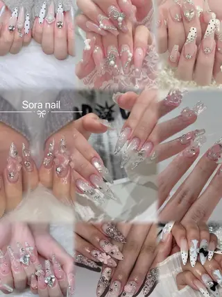 ネイル Sora  Nail 長さ出し専門店のネイルデザイン