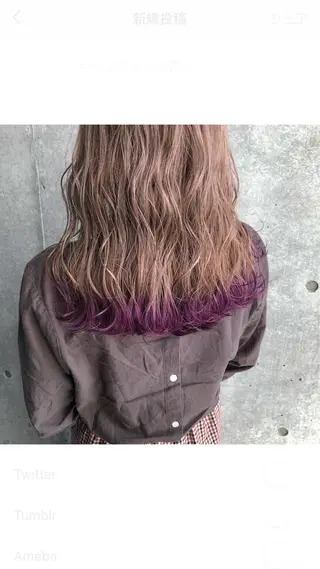 ロング カラー ヘアアレンジ 🎀 原宿/ブリーチ 🎀 ♡Reina♡のヘアスタイル