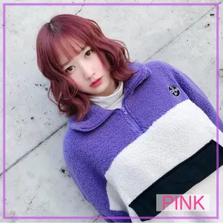 ミディアム カラー ヘアアレンジ 🐚🧸 MAKI 🧸🐚のヘアスタイル