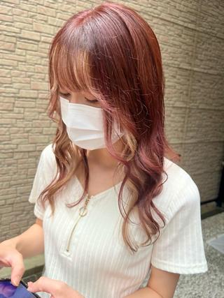 ロング カラー 似合わせ/顔周り 💛Mayuka🧡のヘアスタイル