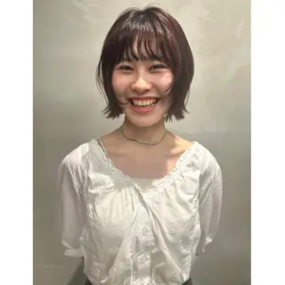 カエデ🐬 カットカラーモデルのヘアスタイル