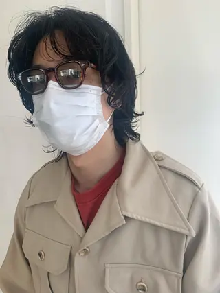 パーマ 💓パーマ，💗 レイヤーカットのヘアスタイル