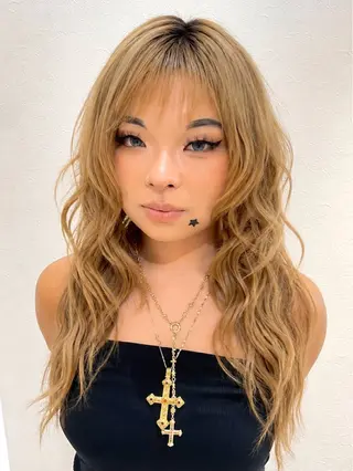 ロング カラー 【暖色カラー＋色持ち 重視】💟まなみのヘアスタイル