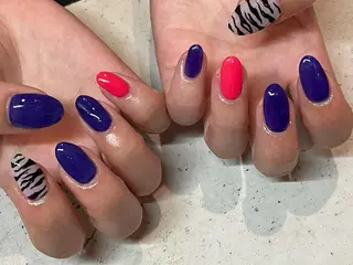 ネイル 韓国/ワンホン/長さ 出しつけ放題🎀のネイルデザイン