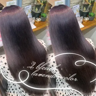 ロング カラー まい🎀ピンク💝 透明感/髪質改善のヘアスタイル