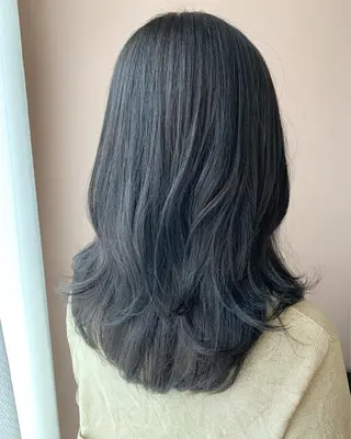 ロング カラー hubhair レイヤー/透明感のヘアスタイル