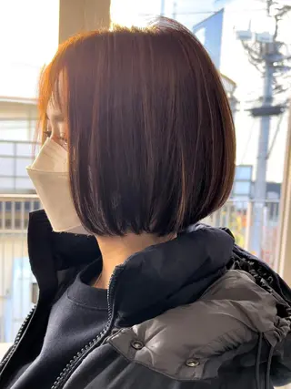ショート カラー すきバサミを使わない カット✂️✨郡司泰之のヘアスタイル
