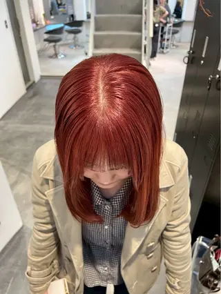 セミロング nanami lucktokyoのヘアスタイル