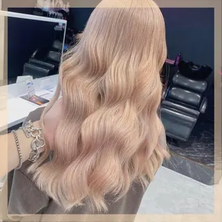 ロング カラー ヘアアレンジ メンズ キッズ マツエク・マツパ ブリーチの髪様 MASATOのヘアスタイル