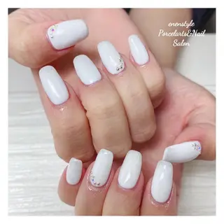 ミディアム ネイル 🐾enen style 🐾のネイルデザイン