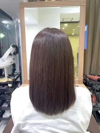 セミロング カラー ♡モデル様募集中♡ まりあ🎀‎️🫧のヘアスタイル