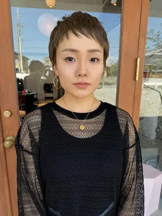 ショート カラー 中嶋勇太/ショート/ カット/三重県松阪市のヘアスタイル