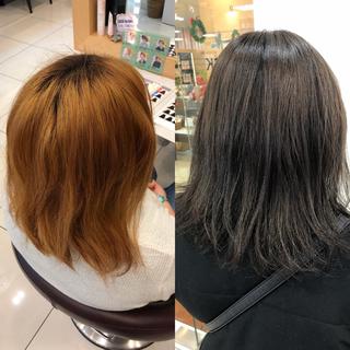 ミディアム 植田 敬太のヘアスタイル