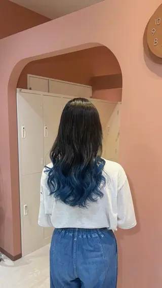 セミロング カラー 聖菜/ hina /レイヤー/艶カラーのヘアスタイル