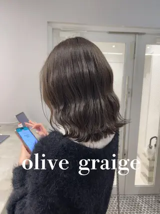 ミディアム カラー SALOWIN栄 三丁目 木戸里実のヘアスタイル